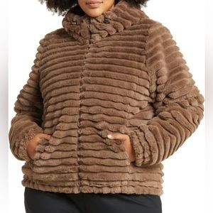 New Zella Corded Faux Fur
Jacket (Plus Size)3X new with tag